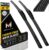 Premium Silicone Carbon Fiber Windshield Wiper Blades 26″ & 19″ – Patented All-Season, Quiet & Smooth Streak-Free Clean Wipe, OEM Quality, Front Automotive Replacement Wipers for Car & Truck (2 Pack)