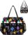 FOKDUVB Bingo Bag with Pockets for Daubers Dabbers Dobbers Dotters Casino Bingo Game Accessories for Adults Seniors Black