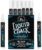 Liquid Chalk Marker Pen – White Dry Erase Marker – Chalkboard Signs, Windows, Blackboard, Glass (6 Pack) 3-6mm Reversible Tip, 3-3mm Fine Tip