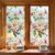 Window Privacy Film Stained Glass Window Film Decorative, Static Cling Rainbow Window Cling, Heat Control Non-Adhesive for Bathroom Home Door 17.5″ x 78.7″