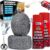 [Upgraded] Rodent Barrier Kit, 2Pcs Steel Wool Included 2Pcs PU Spray Foam for Mice Control, 3.2″x7.5’ Rodent Control Fill Fabric, Gloves, Scissors, Gap Blocker in Hole Pipeline Vent in House, Garage