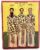 Wooden Greek Orthodox Christian Icon Three Hierarchs St.John Chrysostom St.Gregory The Theologian St.Basil (9″ x 11″)