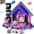 GobiDex 108PCS Magnetic Building Blocks & Figures Playset – STEM Princess Sensory Toys to Build a MagWonder World, Pretend Play Birthday Gift for Girls Ages 3+ (0.8 in)
