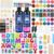 KISREL Epoxy Resin kit -18oz Clear Epoxy Resin with Silicone Alphabet Resin molds and Jewelry Making Kits, 2 Part Epoxy and Hardener for Casting Coating, Keychains, DIY Craft Decorations