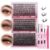 Focipeysa Wispy Lash Clusters 360pcs Eyelash Extension 30D 40D 50D Individual Lashes 9-16mm Mixed Eyelash Clusters Natural Lash Extensions with Lash Bond and Seal and Tweezers DIY Cluster Eyelashes